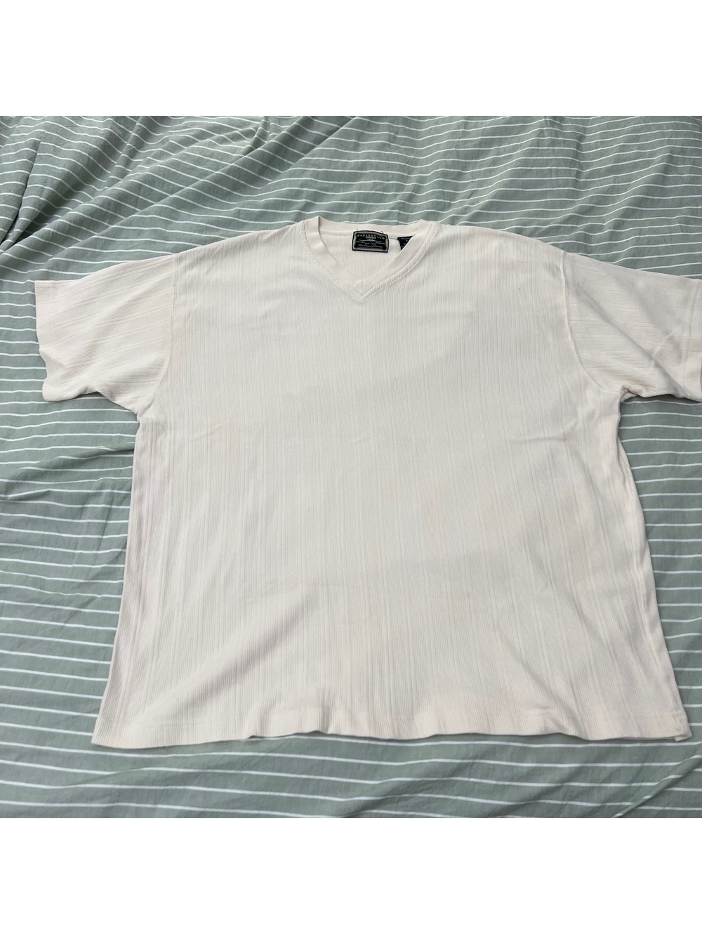 Vintage Sahara Club ribbed v neck t shirt